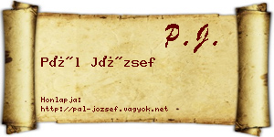 Pál József névjegykártya