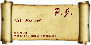 Pál József névjegykártya