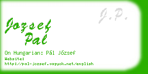 jozsef pal business card